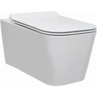 Унитаз подвесной Berges Floe 082121 безободковый, с сиденьем микролифт, белый