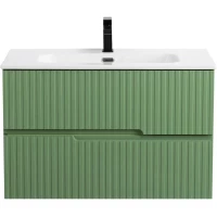 Тумба под раковину Cezares Duet DUET-N-800-2C-SO-PS-P 80 см, подвесная, фисташковый матовый