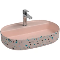 Раковина 60x40 см Isvea Infinity Terrazzo 10NF65060-TRZ-2S