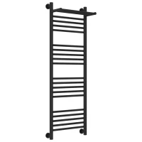 Полотенцесушитель водяной 1200x400 черный матовый Сунержа Богема с полкой+ 31-0223-1240