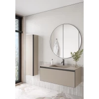 Комплект мебели Armadi Art Quatro Daphne 790-M1-100-D-A + 793-100-D + 545-100-GM 101 см, подвесной, бежевый матовый