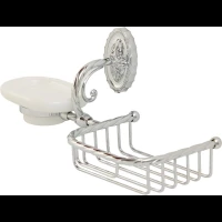 Мыльница с полочкой Migliore Edera ML.EDR-60.326.CR