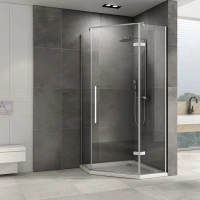 Душевой уголок Abber Ewiges Wasser AG05090 90x90 см, профиль хром, стекло прозрачное