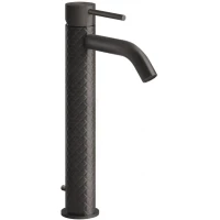 Смеситель для раковины Gessi Gessi316 54104#707 с донным клапаном, черный хром матовый
