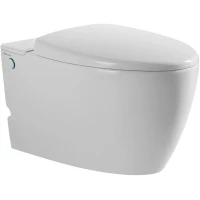 Унитаз подвесной Abber Bequem AC1107P импульсный, с сиденьем микролифт, белый