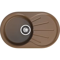 Кухонная мойка GranFest Rondo 750L 74,6x45,5 см, терракот