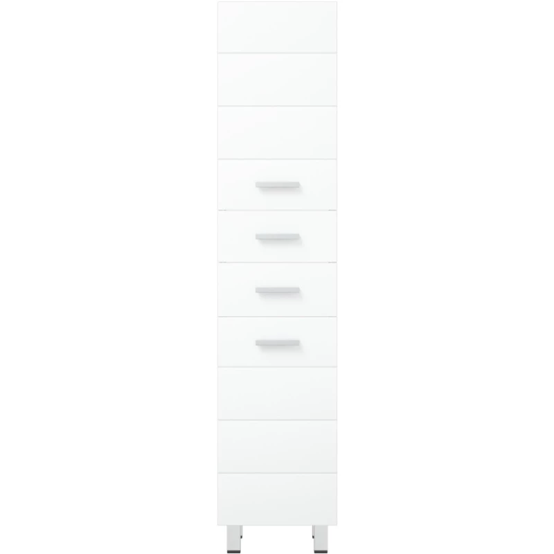 Пенал напольный белый глянец/белый матовый L/R Corozo Денвер SP-00000536