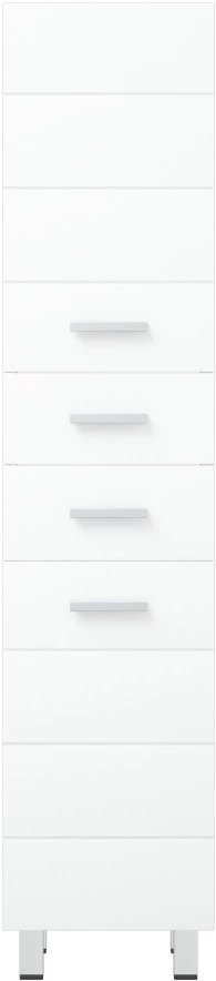Пенал напольный белый глянец/белый матовый L/R Corozo Денвер SP-00000536 - фото 1