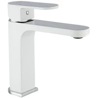 Смеситель для раковины Gappo G1083-8 хром/белый