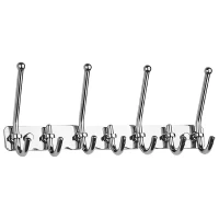 Планка с крючками Haiba HB201-7 для ванны, хром