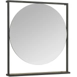 Изображение товара зеркало 80x90 см дуб эндгрейн/черный акватон лофт фабрик 1a242602ltdu0