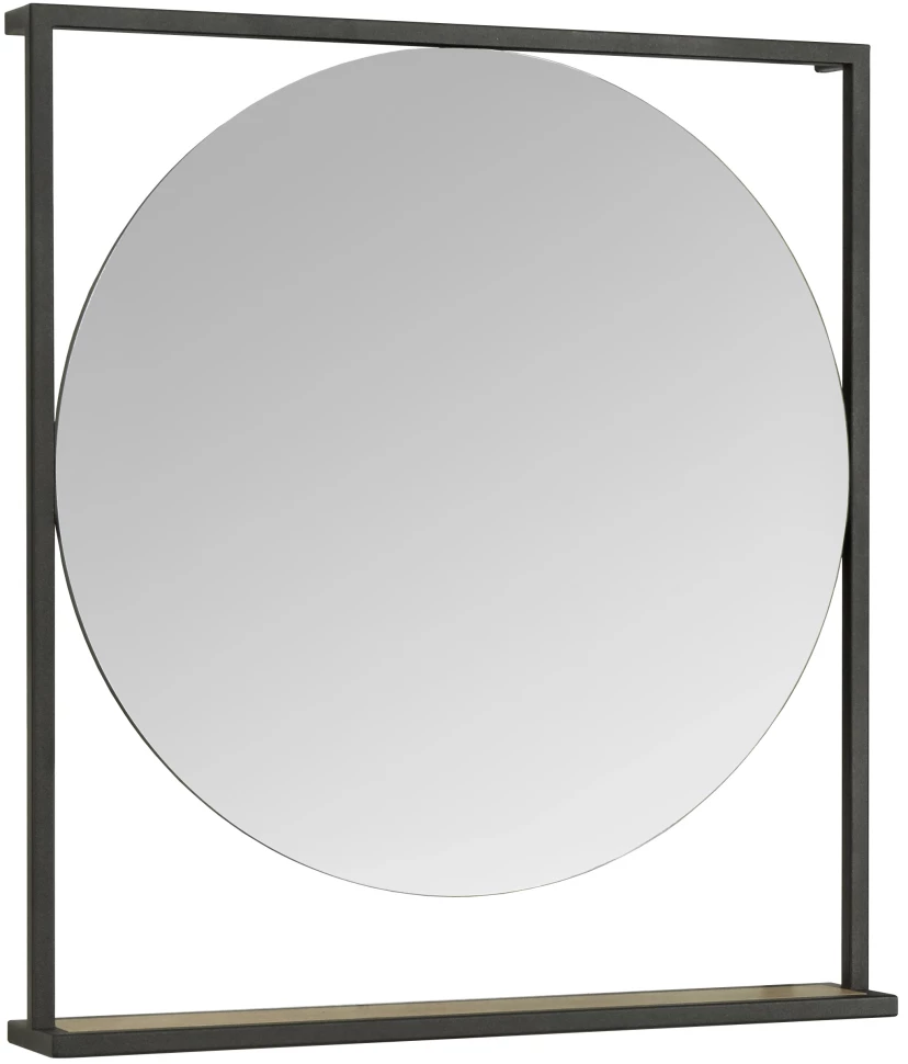 Зеркало 80х90 см дуб эндгрейн/черный Акватон Лофт Фабрик 1A242602LTDU0 - фото 1