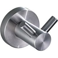 Крючок Savol S-005654 двойной, для ванны, сатин