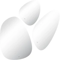 Комплект зеркал Abber Teil AG6503S 109,8x110,5 см, с LED-подсветкой, сенсорным выключателем, диммером
