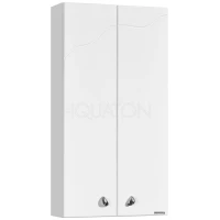 Шкаф двустворчатый подвесной 40x75 см белый глянец Акватон Колибри 1A065403KO01L