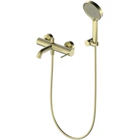 Смеситель для ванны Oliveeka Y OL-639017-BG с душевым гарнитуром, золотой матовый
