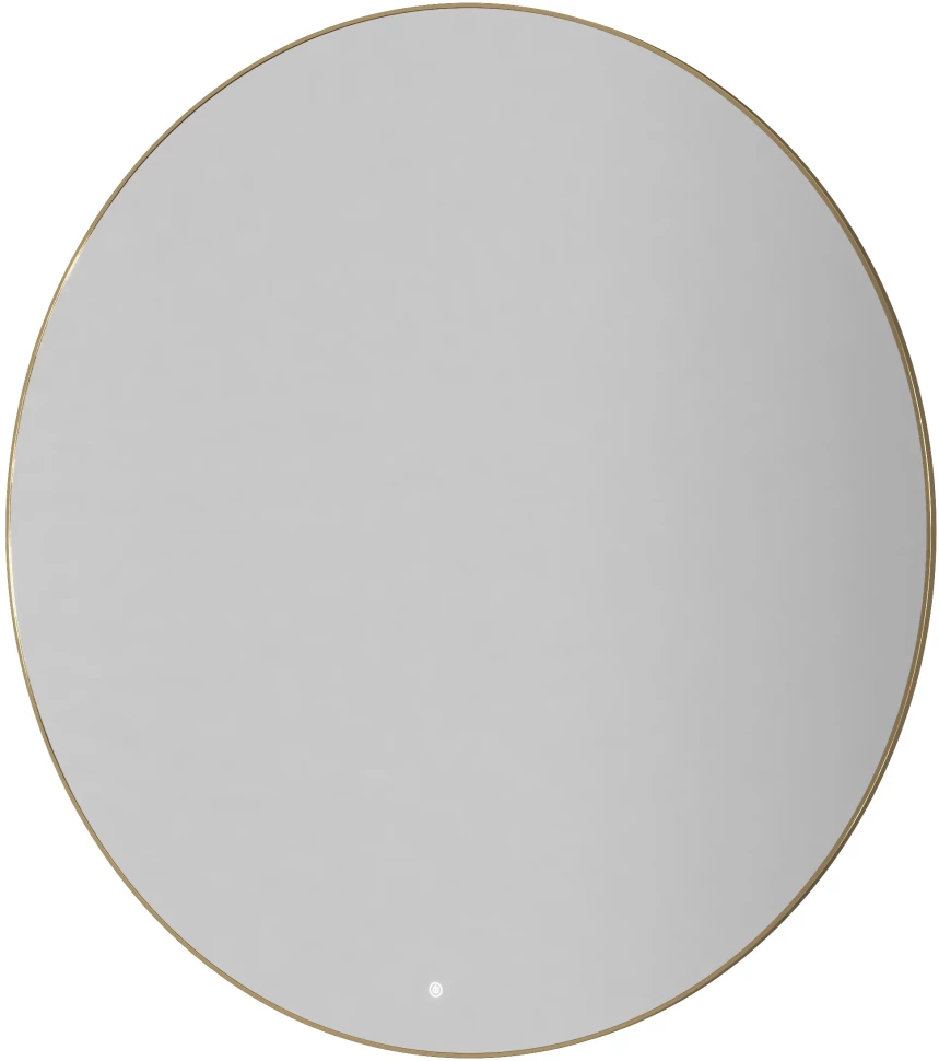 Зеркало Armadi Art 545-120-G 120x120 см, с LED-подсветкой, сенсорным выключателем, диммером, антизапотеванием, золотой