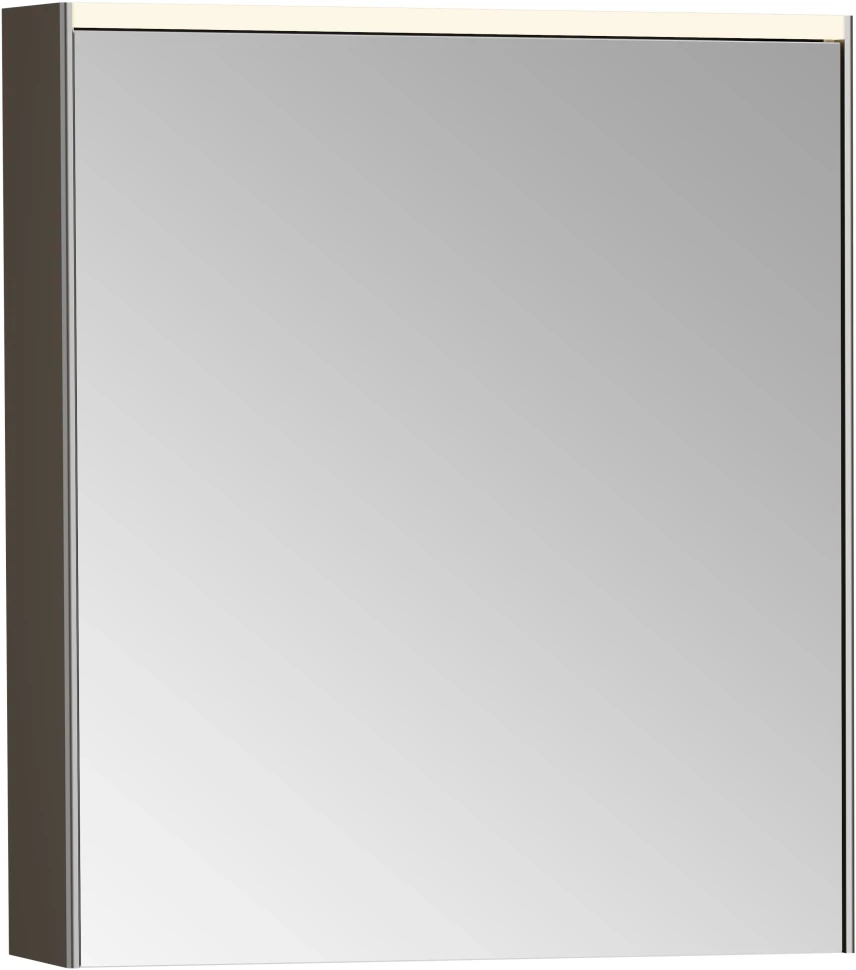 Зеркальный шкаф 62х69,5 см антрацит глянец L Vitra Mirrors 66909 - фото 1