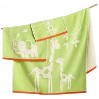 Полотенце для рук 30,5x30,5 см Kassatex Jungle KKZ-172-JUN-GRN