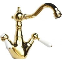 Смеситель для раковины Magliezza Bianco 50117-do золотой