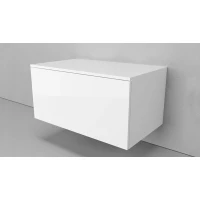 Тумба 80 см Velvex Unique Unit tp.UNI.80.2Y белый глянец
