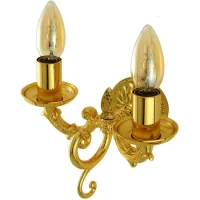 Светильник Migliore Versailles 32686, настенный, двойной, золотой