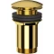 Донный клапан для раковины Whitecross A706GL с переливом, золотой - 1