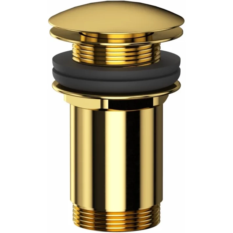 Донный клапан для раковины Whitecross A706GL с переливом, золотой