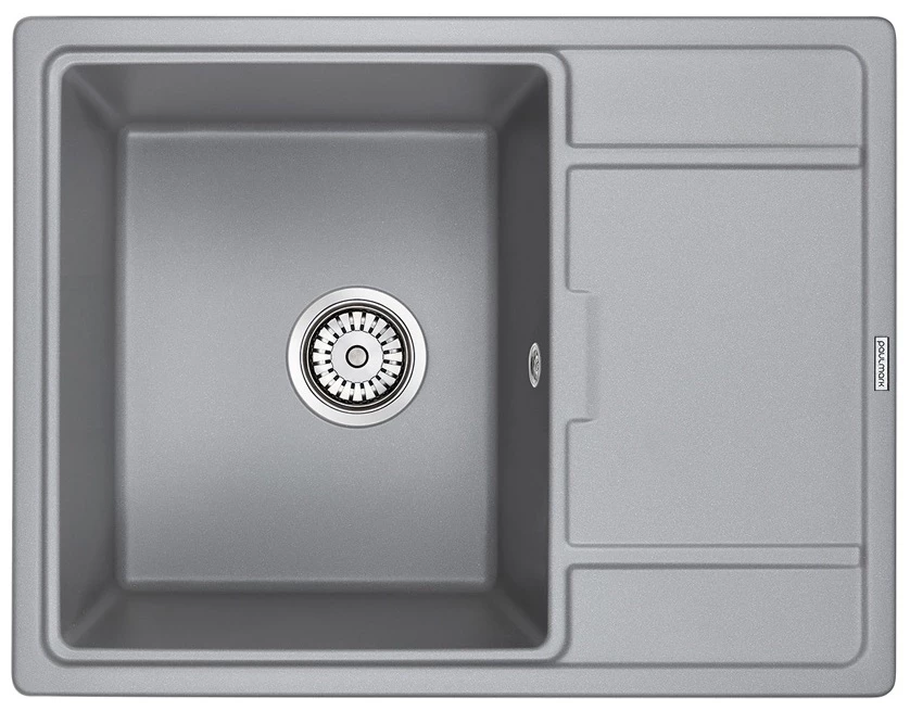 Кухонная мойка Paulmark Flugen серый металлик PM216550-GRM