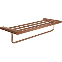 Полка для полотенец Knotlor Oval TR101RB 60 см, бронза матовая