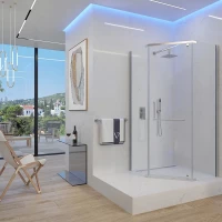 Душевой уголок 80x80 см Veconi Rovigo RV36-80-01-C5 прозрачное