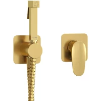 Гигиенический душ WasserKRAFT Havel A3651.285.237.213 со смесителем, золотой матовый