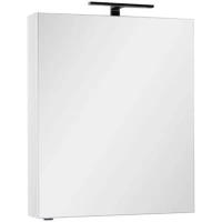 Зеркальный шкаф 70x85 см белый Aquanet Алвита 00184038