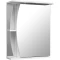 Зеркальный шкаф 55x70 см белый глянец/белый матовый R Stella Polar Лана SP-00000044 - 1