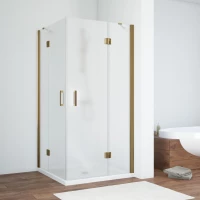 Душевой уголок Vegas Glass AFA TUR NOVO h1890 120 05 10 120x120 см, профиль бронза, стекло сатин