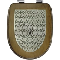Сиденье для унитаза Migliore Gianeta 27916 с микролифтом, орех/хром