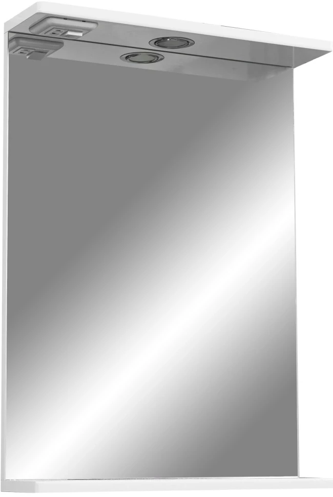 Зеркало 50x70 см белый глянец/белый матовый Stella Polar Ильза SP-00000220 зеркало со шкафом stella polar