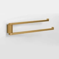 Полотенцедержатель Colombo Design MiniQ B5012.OM 33 см, поворотный, двойной, золотой матовый