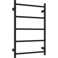 Полотенцесушитель электрический AQUAme AQM3125MB 738x475, диммер правый, черный матовый