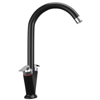 Смеситель для кухни Ulgran ультра-черный U-011-344