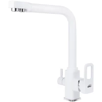 Смеситель для кухни Viko V-5704 с подключением к фильтру, белый