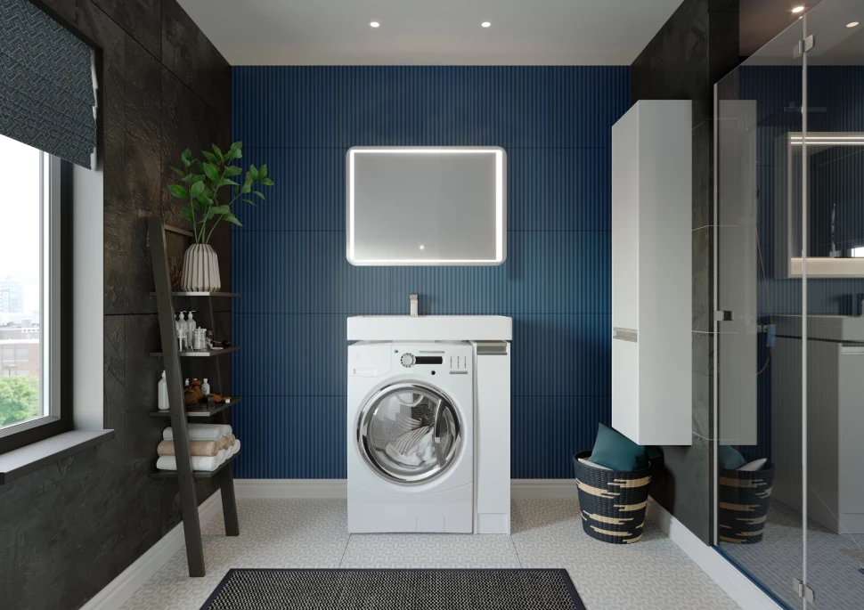 

Комплект мебели белый глянец 80 см Акватон Лондри 1A236101LH010 + 1A72113KRW010 + 1A252702SU010