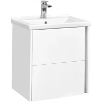 Тумба с раковиной белый глянец 60 см Акватон Стоун 1A2314K1SX010