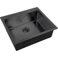 Кухонная мойка Zorg SH 5951 GRAFIT 59x51 см, графит