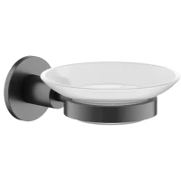 Мыльница Sancos Base SC9031GG настенная, вороненая сталь