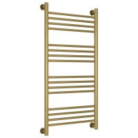 Полотенцесушитель водяной 1000x500 перемычка выгнутая состаренная латунь Сунержа Богема+ 051-0221-1050