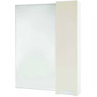 Зеркальный шкаф 68x80 см бежевый глянец/белый глянец R Bellezza Пегас 4610411001075