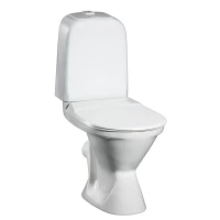 Унитаз с горизонтальным выпуском, стандартное сиденье с крышкой Gustavsberg Basic GB1039226105