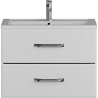 Тумба с раковиной Uperwood Foster 291020530 70 см, подвесная, белый матовый