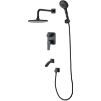 Душевой комплект 226 мм Lemark Bronx LM3722BL